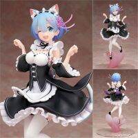 Re ZERO เริ่มต้นชีวิตในอีกโลกหนึ่งรูปอะนิเมะ Ram Action Figure Cat Ear Maid จัดแต่งทรงผมชั้นวางหนังสือเครื่องประดับของขวัญสำหรับเด็ก