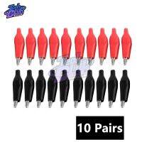 【✲High Quality✲】 shao26925925885 หัวทดสอบเคลือบพลาสติกนิ่มสีดำสีแดง P2001 10pairs20pcs ที่หนีบจระเข้จระเข้