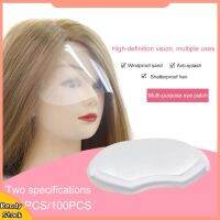 HUA 50/100Pcs Disposable Haircut Hairspray Adhesive Face Shield Cover