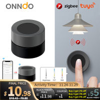 ONNDO Tuya ZigBee Smart Knob Switch Wireless Scene Switch Button Controller Battery Powered Automation Scenario Smart Life App