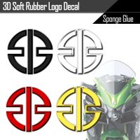 ❒◐☍ H2 3D Motorcycle Logo Stickers Emblem Badge Windshield Decals Tank for Kawasaki NINJA H2R Z800 Z900 Z650 ZX-6R ZX10 Ninja650