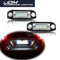 iJDM For Volvo S60 V60 V50 XC60 XC70 XC90 etc Super Bright Canbus Error Free Xenon White LED Car License Plate Number Lights 12V LED Strip Lighting