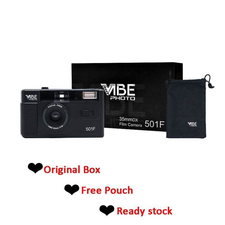 for-german-vibe-501f-camera-reusable-non-disposable-retro-film-camera-135-film-fool-with-flash-black-red-champagne-silver-pink