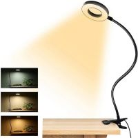 ❆✚ Flexible Book Light Portable Clip on Table Lamp Easy Clip Lamp Rechargeable Dormitory Bedside Lamps Child Holiday Gift Folding