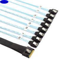 8I PCI-E Slimline SAS ถึง8พอร์ตสายแปลงฮาร์ดไดรฟ์ SATA