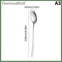 FineGoodWell เซิร์ฟเวอร์สลัดในครัวหรืออุปกรณ์เสิร์ฟสลัดสำหรับทำอาหารเซิร์ฟเวอร์สแตนเลสช้อนสลัดเซิร์ฟเวอร์8.58นิ้ว