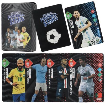 【CW】☃♟❅  55Pcs/Box Colors Ballsuperstar Football Star Cards Limited Collection Trading Card Children Fans