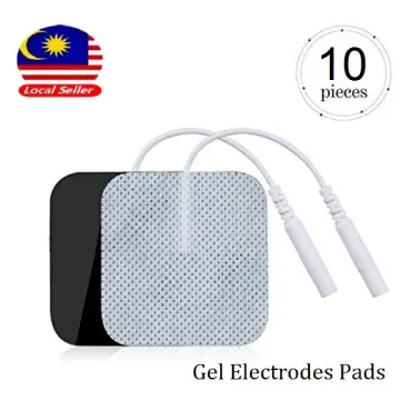 10Pcs 5*5cm Adhesive Gel Tens Electrode Pads Sticker For Electric