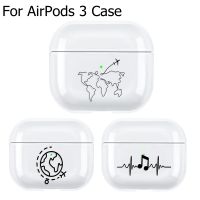 (CALGY Phone protection)ฝาครอบป้องกันสำหรับ Airpods 3กรณีฝาครอบโปร่งใสสำหรับ Airpods 3 Pro 2 1กรณีล้างฮาร์ดพีซีปกคลุมสำหรับ Airpod 3 2กรณี F Unda