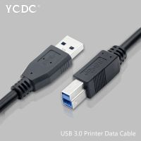 สาย USB 0.5 0.3 1 1.8 3 5ม. ชนิดตัวผู้เป็นสายสายเครื่องพิมพ์ตัวผู้สายสั้นสำหรับเครื่องพิมพ์ Arduino Fujitsu ฮาร์ดไดรฟ์