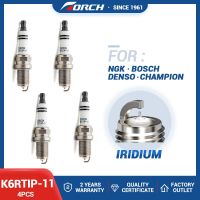 ไฟฉายหัวเทียนอิริเดียม4ชิ้น K6RTIP-11เปลี่ยนสำหรับ2743/PFR6J11 Autolite XP3923 DR15YC1เร็ว SUZUK 09482-00550 GM 30520467