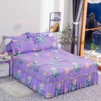 Printed Bed Skirt Bed Cover Student Dormitory Non-Slip Sheet Cover Bedroom Bed Skirt Bedding ( Not Including Pillowcase ) F0033