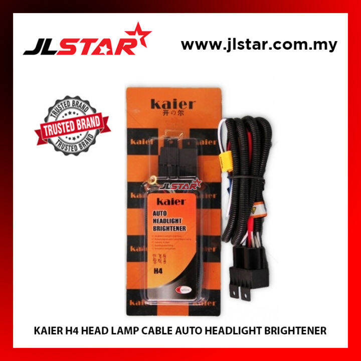 UNIVERSAL H4 HEADLIGHT HEADLAMP RELAY WIRING H4 WIRE KIT HARNESS CAR