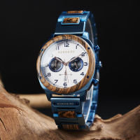 2023 BOBO BIRD Reloj Hombre แบรนด์หรูกีฬานาฬิกาควอตซ์ผู้ชาย3AT กันน้ำ Chronograph นาฬิกาข้อมือวันเกิด Gift