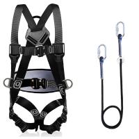 Five-point Outdoor Rock Climbing Harness Aerial Work Full Body Safety Belt Antifall Removable Gear Altitude Protection Equipment