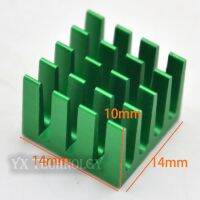 SZYTF 5pcs 14x14x10mm high quality green slotted radiator fins