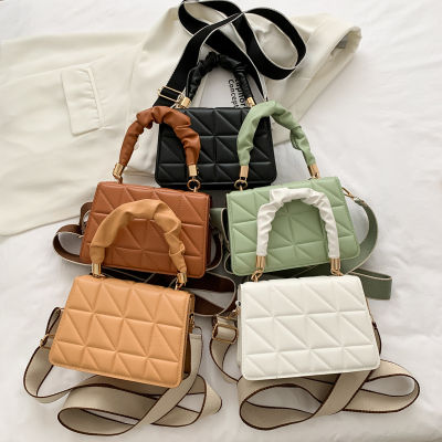 Fashion Women Small Flap Crossbody Bags Thread Designer Shoulder Handbags PU Leather Messenger Pocket Femael Top-Handle Bag