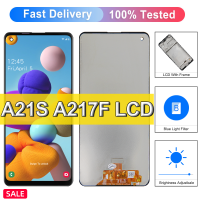 6.5 "ต้นฉบับสำหรับ Samsung Galaxy A21s SM-A217F/DS A217M A217N จอแสดงผล LCD แบบสัมผัสหน้าจอพร้อมส่วนอะไหล่กรอบ