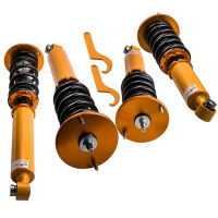 maXpeedingrods Coilovers สำหรับ Nissan Skyline GTS GTST R33 1993-1998 HR33 ER33 ECR33 ENR33 โช๊คหลัง โช๊คหน้า โช๊ค โช๊คสตรัท สตรัทปรับเกียว ระงับคอยล์สปริงลดชุด Fit RB20E RB25DET