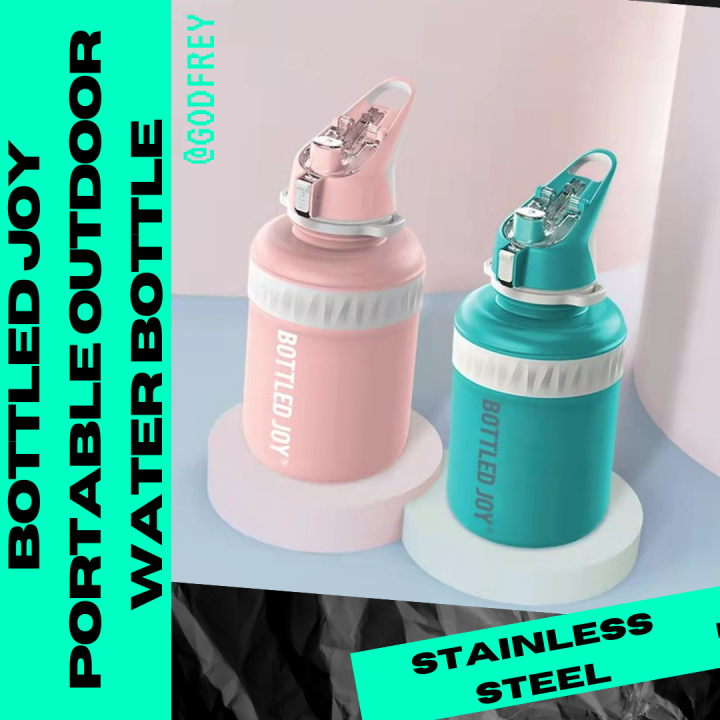 1500ML BOTTLED JOY Portable Outdoor Water Bottle Stainless Steel Large