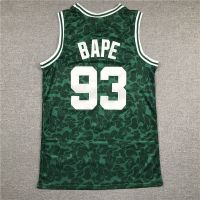 【5 Styles】NBA Jersey Boston Celtics X BAPE No.93 Green Basketball Jersey D4V4