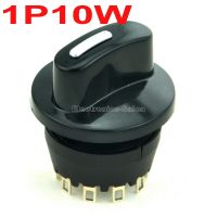 【❉HOT SALE❉】 suanfu 8a Sp10t/250V สวิตช์หมุนแบบ1ขั้ว10ทิศทางพร้อมลูกบิด