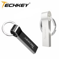 TECHKEY ไดร์ฟปากกาโลหะกันน้ำ64Gb Usb แฟลชไดรฟ์128Gb Pendrivne 32ตัวจุความจำกิกะไบท์8Gb Thumb Drive 4Gb Shensong