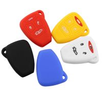 gthrrftdb Silicon Car Key Cover Case Holder for Jeep Compass Grand Cherokee Commande for Chrysler 300 Aspen for Dodge Dakota Durango