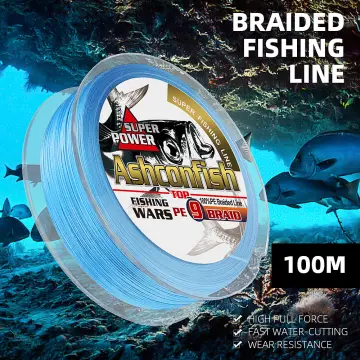 Ashconfish 8 Strands 300M Braided Fishing Line PE Line Pure Color