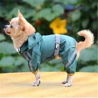 XS-XXL Puppy Dog raincoat waterproof jacket reflective safety dog clothes pet raincoat Cat Glisten Bar Hoody dog coats small dogs