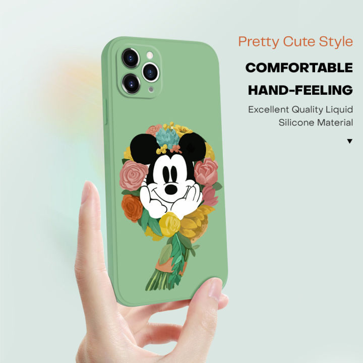 เคสโทรศัพท์ลายการ์ตูน-poco-m4-pro-m4-poco-pro-5g-xiaomi-poco-m4-5g-5g-ลายการ์ตูนพวงหรีดมิกกี้ปลอกซิลิโคนน้ำทรงสี่เหลี่ยมดั้งเดิมคลุมทั้งหมดเคสป้องกันทนแรงกระแทกกล้อง