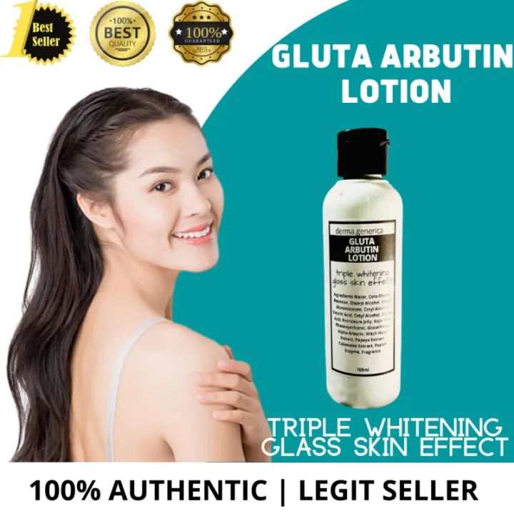 ORIGINAL Gluta Arbutin Body Lotion by derma generica 3x whitening glass