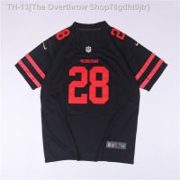 ✴♠✢ Rugby Jersey American Football Jersey Retro Embroidered bf Style Mid-Length Loose Large Size Trendy hiphop Jersey Short-Sleeved T-Shirt