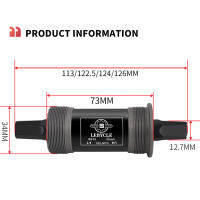 Mountain Bike Square Hole วงเล็บด้านล่าง73มม. 113122.5124126มม. BB73กันน้ำปิดผนึกแบริ่งคาร์บอนเหล็ก Cycling