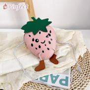 Pinfect Cute Cartoon Strawberry Crossbody Bag Girl Kids PU Leather