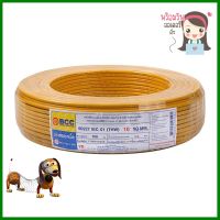 สายไฟ THW IEC01 BCC 1x10 ตร.มม 100 ม. สีเหลืองELECTRIC WIRE THW IEC01 BCC 1x10 SQ.MM 100M YELLOW **หมดแล้วหมดเลย**