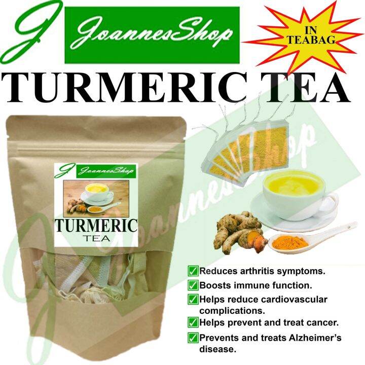 TURMERIC TEA (NO SUGAR) IN TEA BAGS Lazada PH