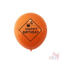 ♦ Party Decoration - Balloons ♦ 1Pc 12inch Engineering Vehicle Warning Signs Latex Balloons Party Needs Decor Happy Birthday Party Supplies Decoration