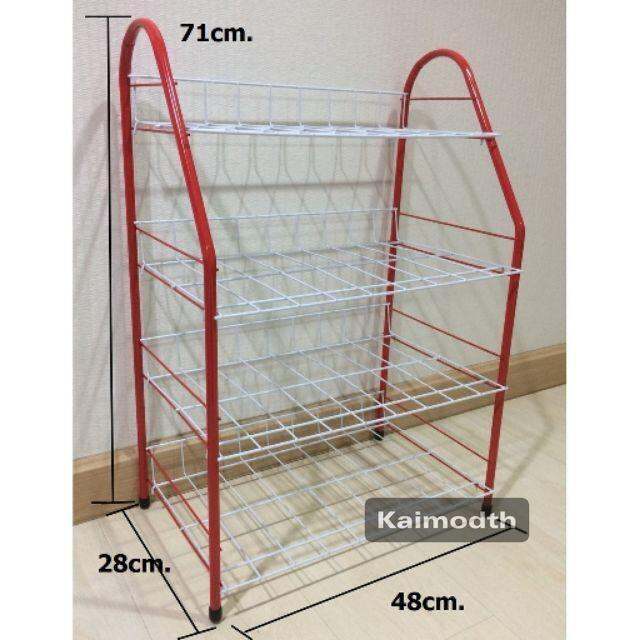 ชั้นวางรองเท้าสูง-4-ชั้น-ประกอบง่ายโดยไม่ต้องใช้น๊อตยึด-ขนาด-กว้าง-26-ยาว-54-สูง-64-ซม-km99