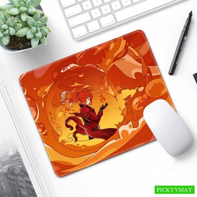 Small Gaming Mousepads Genshin Impact Mouse Pad Hutao Computer Cute Mousepad Anime Mouse Mat Desk Pads Table Mats Deskpad 18x22