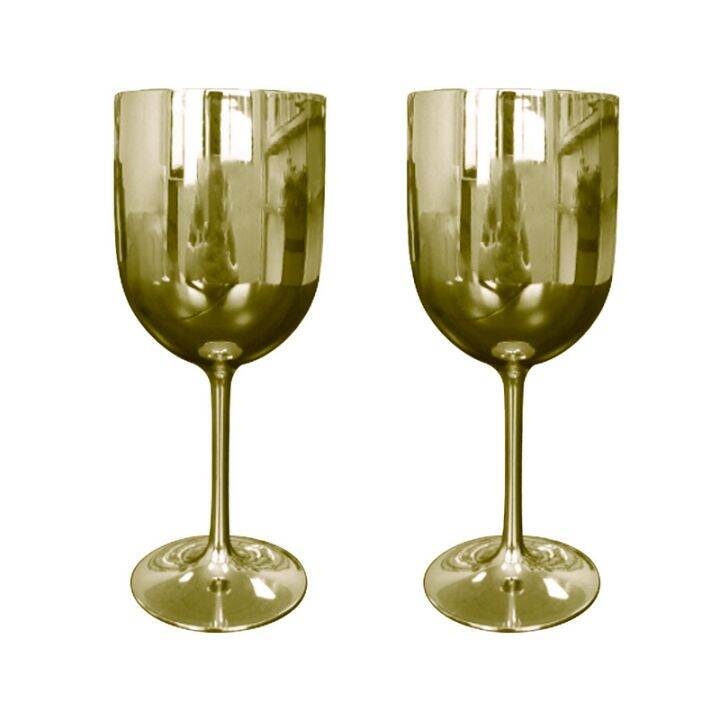 2pcs-wine-party-gold-champagne-coupes-cups-cocktail-champagne-glass-goblet-electroplated-plastic-shoot-glass