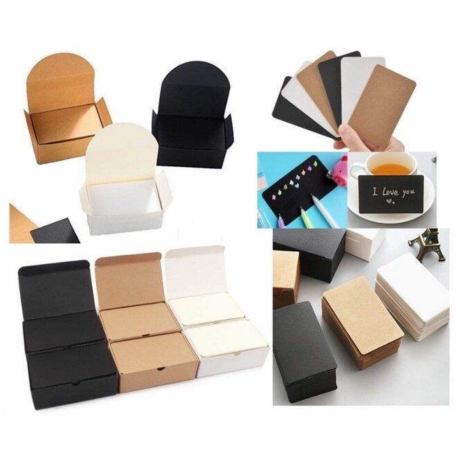 Kraft Paper Cards Blank Calling Cards & Index Cards Brown, White