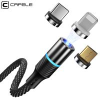 Cafele Usb C สายเคเบิลแม่เหล็ก,สำหรับ iPhone ชาร์จเร็ว3A สายลวดโทรศัพท์