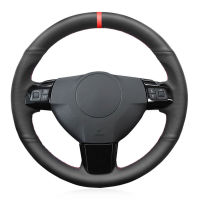 Leather Marker Car Steering Wheel Cover for Opel Astra (H) Signum Corsa 2004-2009 Zaflra (B) 2005-2014 Vectra (C) 2005-2009