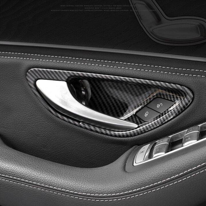 carbon-fiber-car-door-handle-bowl-cover-trim-for-mercedes-benz-c-e-glc-class-w205-x253-glc260l-e3000l-c200l-2015-2021