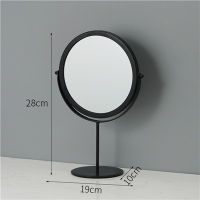 Standing Rotatable Metal Makeup Mirror Table Ornament Portable Iron Cosmetic Decorative Mirrors For Girls