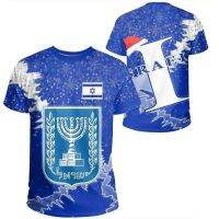 Israel Creative 3D Printing เสื้อยืดคอกลมสำหรับผู้ชายและผู้หญิง, สตรีทแวร์, พลัสขนาด, กีฬาเอ็กซ์ตรีมกลางแจ้ง XS-5XL