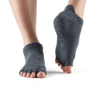 Toesox - Low Rise Half toe-Charcoal Grey