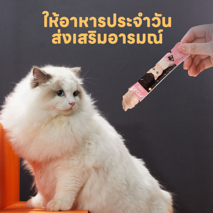 ขนมแมวเลีย-ขนมแมว-อาหารเสริมแมว-ขนมแมวที่ผสมอาหารสัตว์-แถบแมวของเหลวให้ค