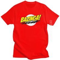 The Big Bang Theory Bazinga T Shirt Men Handsome Sheldon Cooper T-Shirt Geek Tbbt Tee Tops Birthday Gift Idea 【Size S-4XL-5XL-6XL】